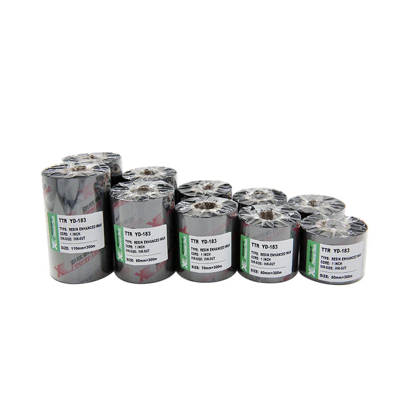 FINERAY High Performance Label Printer Ribbon Thermal Transfer Product Trademark Tag Printing Ribbon