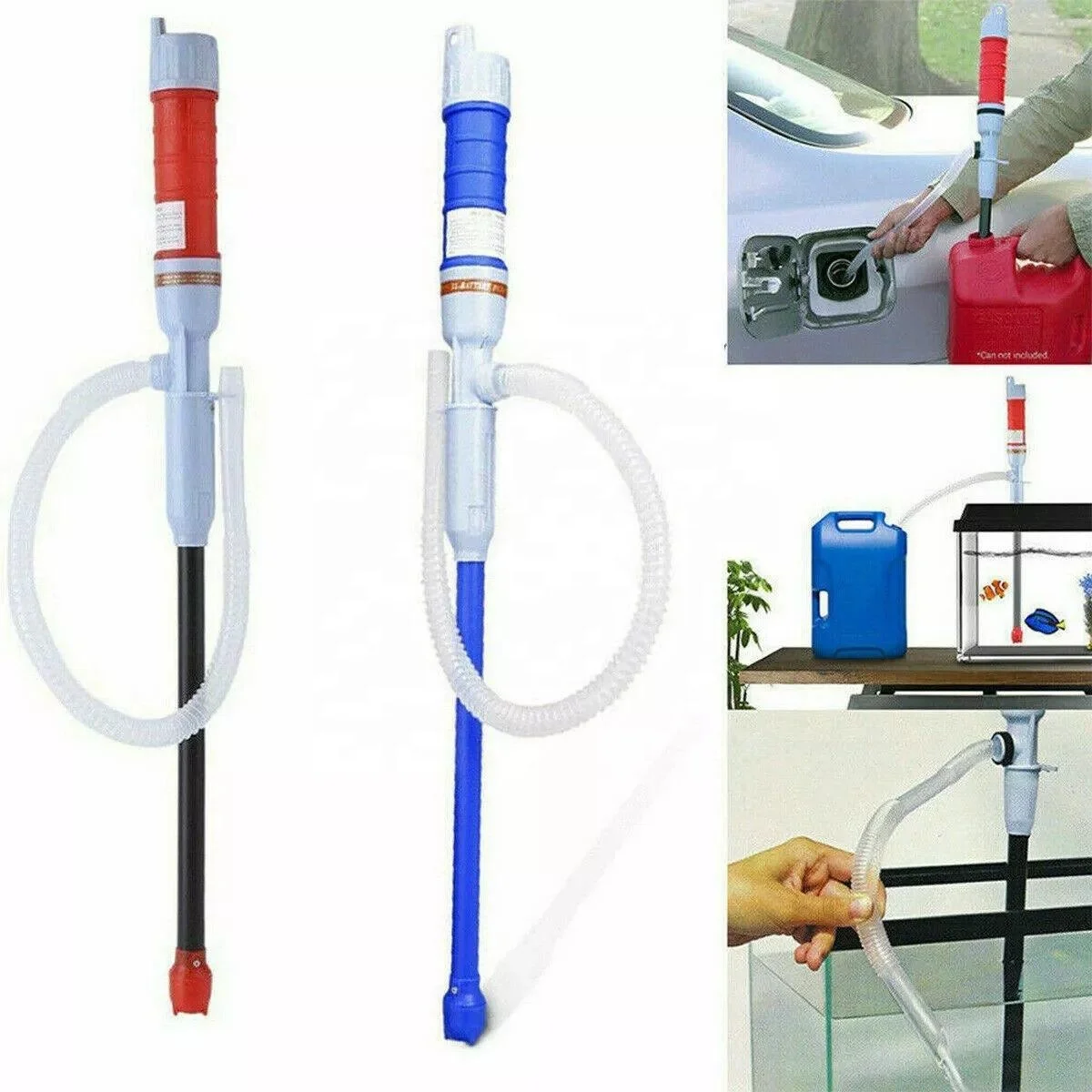 Electric Automatic Fuel Fluid Water Pump Siphon Battery Powered Gas Bathroom Pond Manual