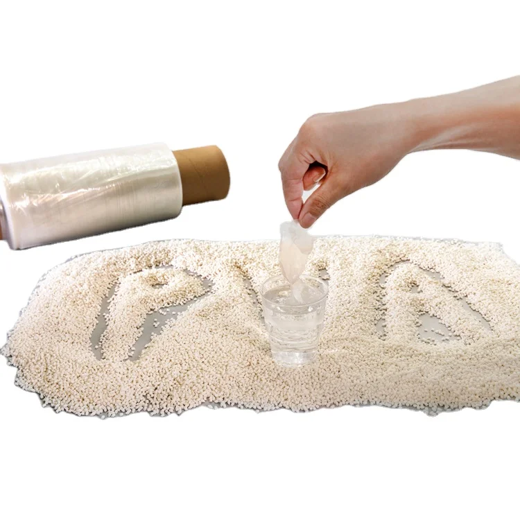 Промышленная разлагаемая упаковочная пленка ПВА прозрачная упаковка растягивающаяся пластиковая Водорастворимая пленка для стеклянных чистящих стручков