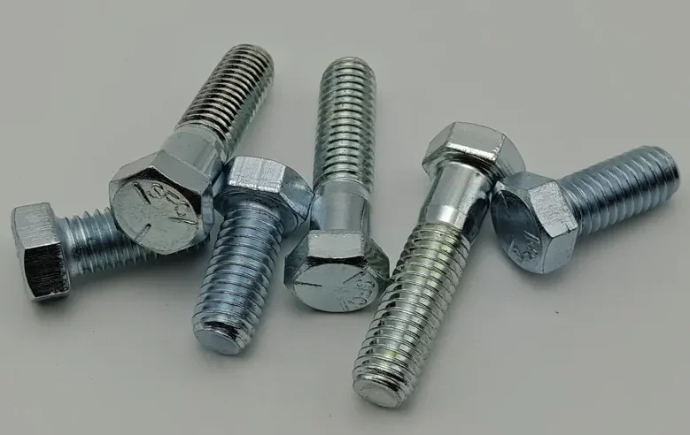 Производитель ASTM B18.2.1 синий/желтый цинк класс 2/5/8 шестигранный болт с полной резьбой UNC /UNF