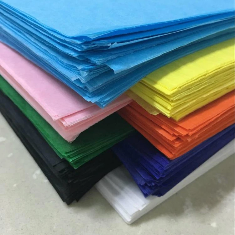 
Custom Logo 17gsm Gift Wrapping Colorful Tissue Paper 
