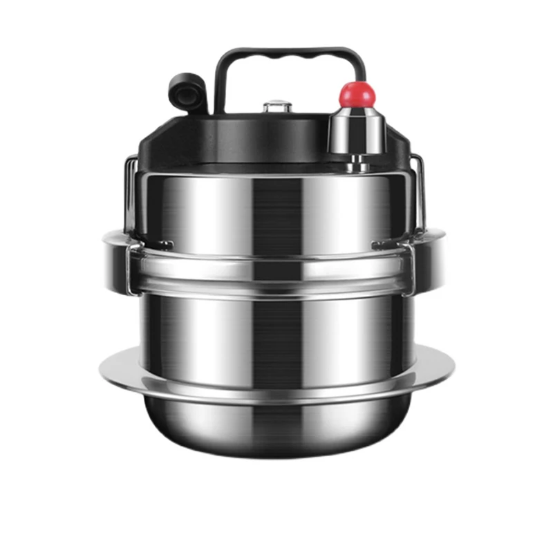 KENGQ Mini Pressure Cooker 304 Stainless Steel Outdoor Cookware Camping Pressure Cooker Non-Stick For Single Aparement