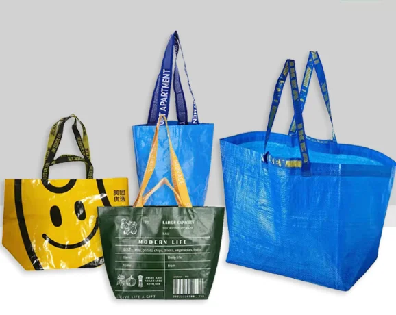 recycle grocery pp laminated non woven bag logo full printed eco bag shopping beach bag rpet