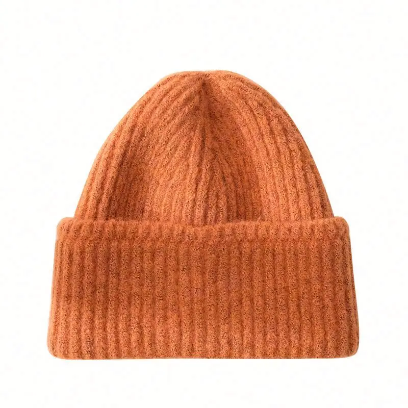 Men Daily Beanie Stocking Hat Warm Skull Cap Women Acrylic Watch Thickness Winter Hat