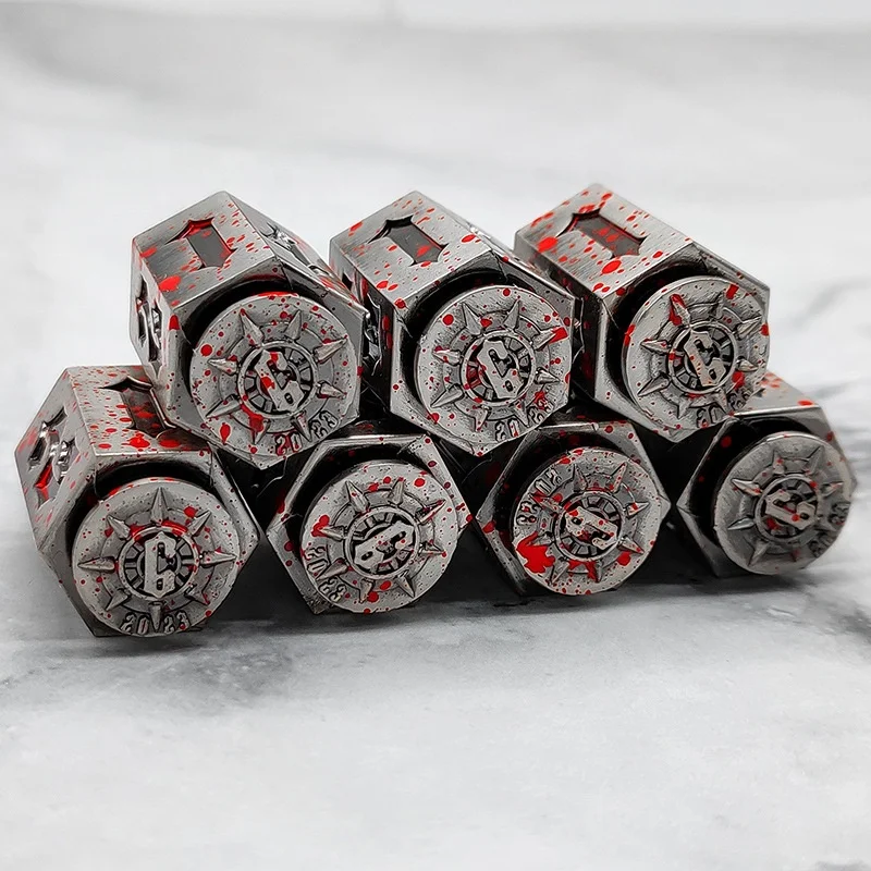 New Wave Wholesale Creative Personality D6 Bullet RPG Metal Dice for DND Games