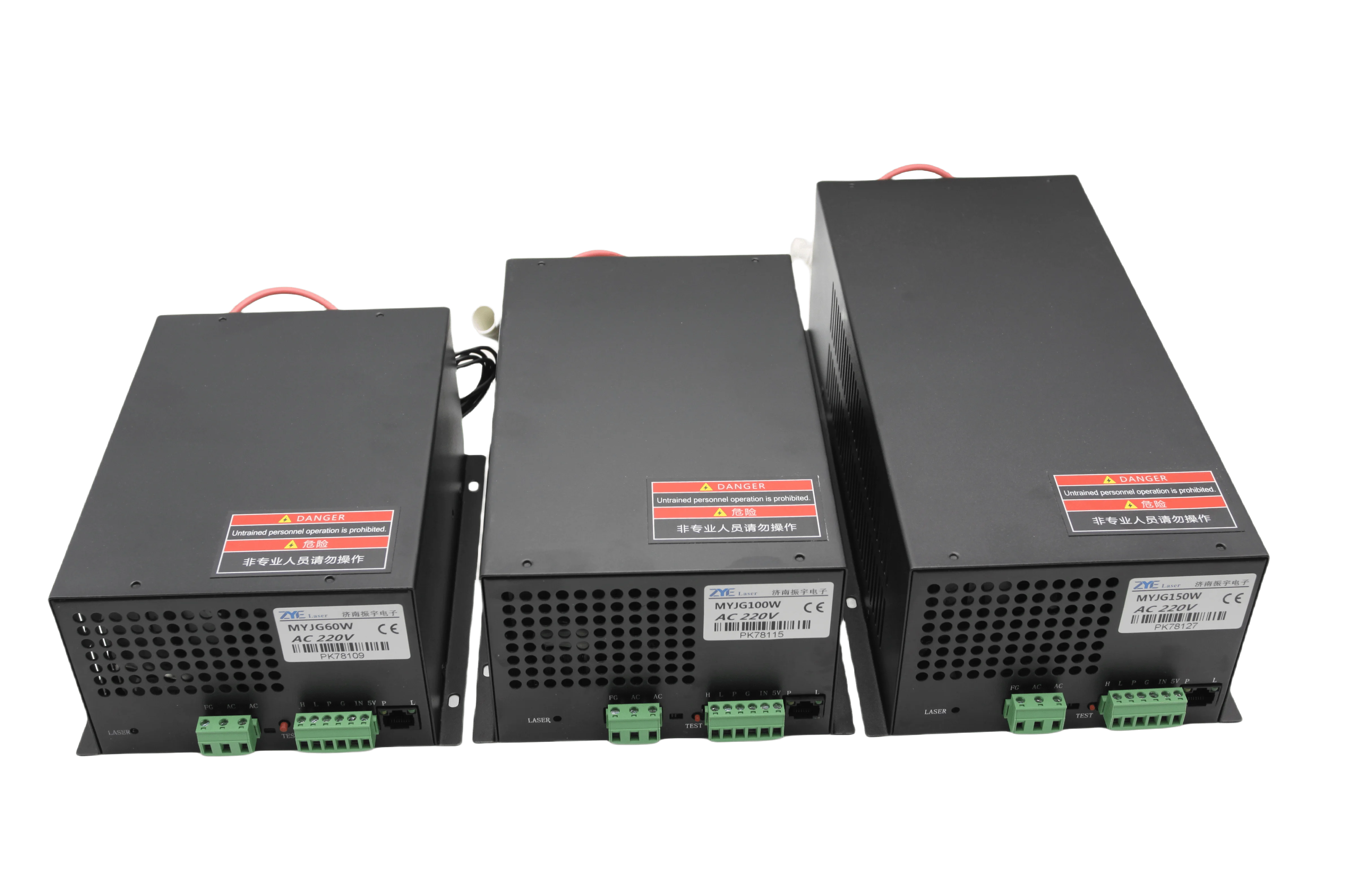 CO2 Laser Power Supply ZYE MYJG 150W with LCD display for CO2 Cutting Machine and Engraving Machine CO2 Laser Power Supply