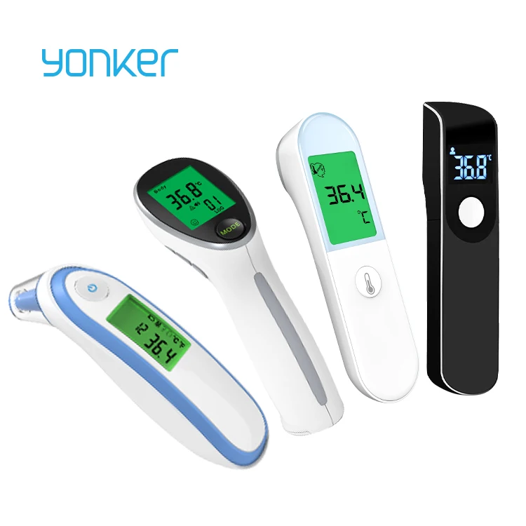 Yonker household medical ear Test Fever thermometers digital non contact mini baby kid infrared forehead thermometer gun