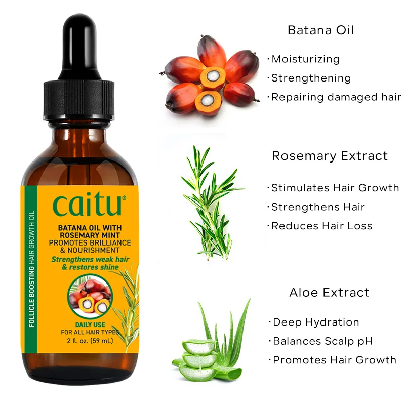 Rosemary Moisturizing Strengthen Organic batana oil for hair growth wholesale