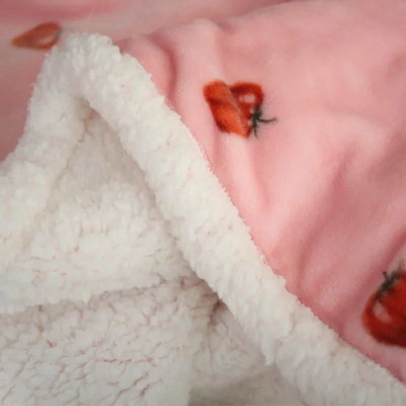 Chinese Factory Hometextile Blanket Thickening Warm Double Lambkin Coral Flannel Blanket