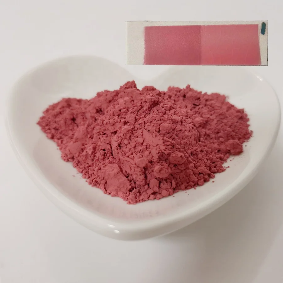 ceramic and pottery glaze stain peach pigment powder pink color inclusion pigments