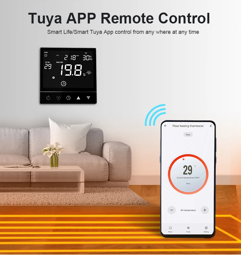 Комфуртер 3A Умный Цифровой термостат Электрический водяной пол с подогревом Wi-Fi программируемый комнатный термостатический смесительный клапан в комплекте