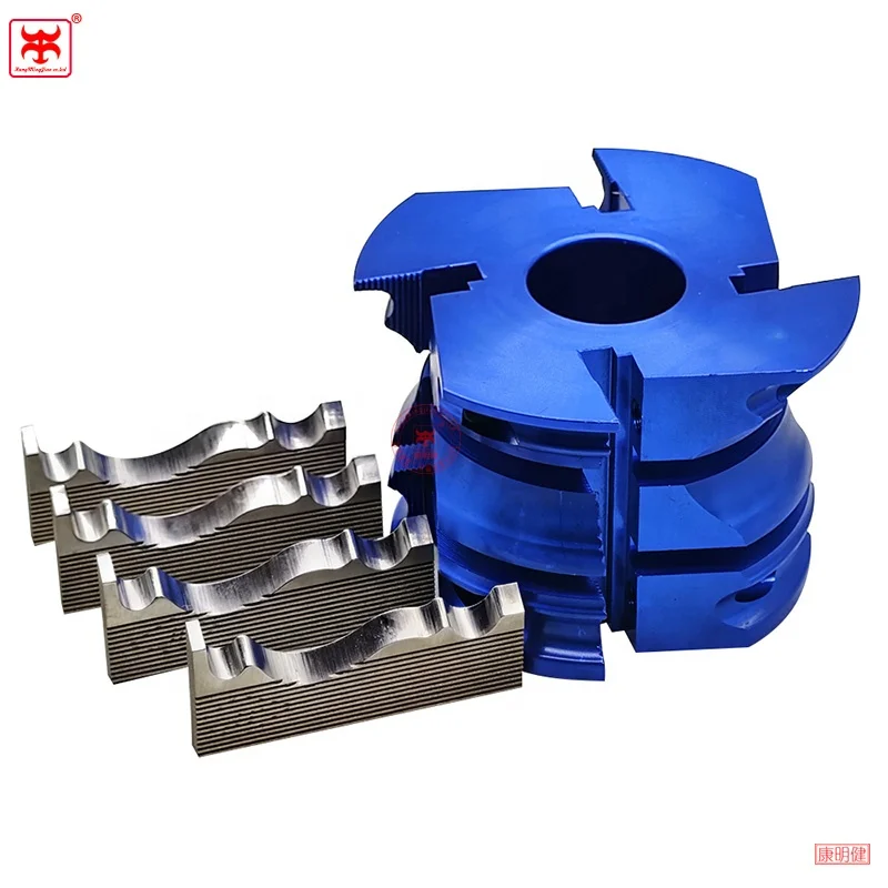 Shaper Cutter Heads with corrugated Knives for Wood Moulder Planer Corrugated knife Cutter Head Customized Profile Cutterheads