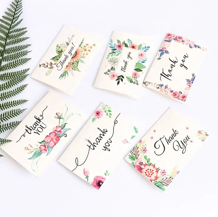 Прямая Заводская печать роскошный подарок на заказ спасибо карты с