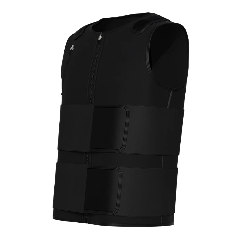 NANBIN 2021 новый дизайн мужские формирователь 3 многослойное двойные, с поясом, на молнии, черного цвета, вязаная жилетка с карманами