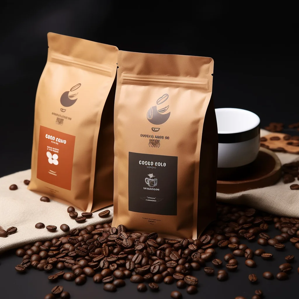 Custom Waterproof 1kg Flat Bottom Coffee Bags Packaging Pouches PE Eight Side Seal Coffee Bags With Valve And Zipper