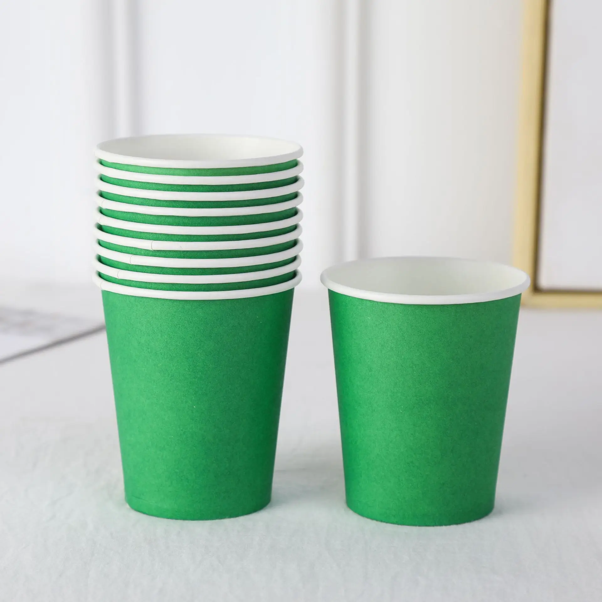 Wholesale Birthday Colorful Paper Cups Disposable Paper Cups Party Drinking Cups