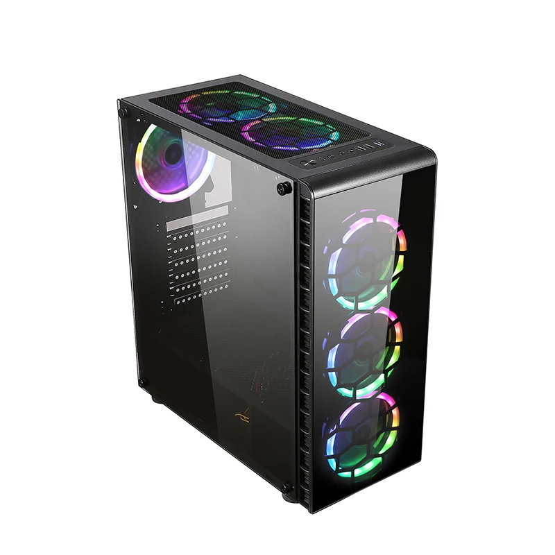 Classis pattern glass exquisite workmanship pc case computer chassis pc gaming for gamer