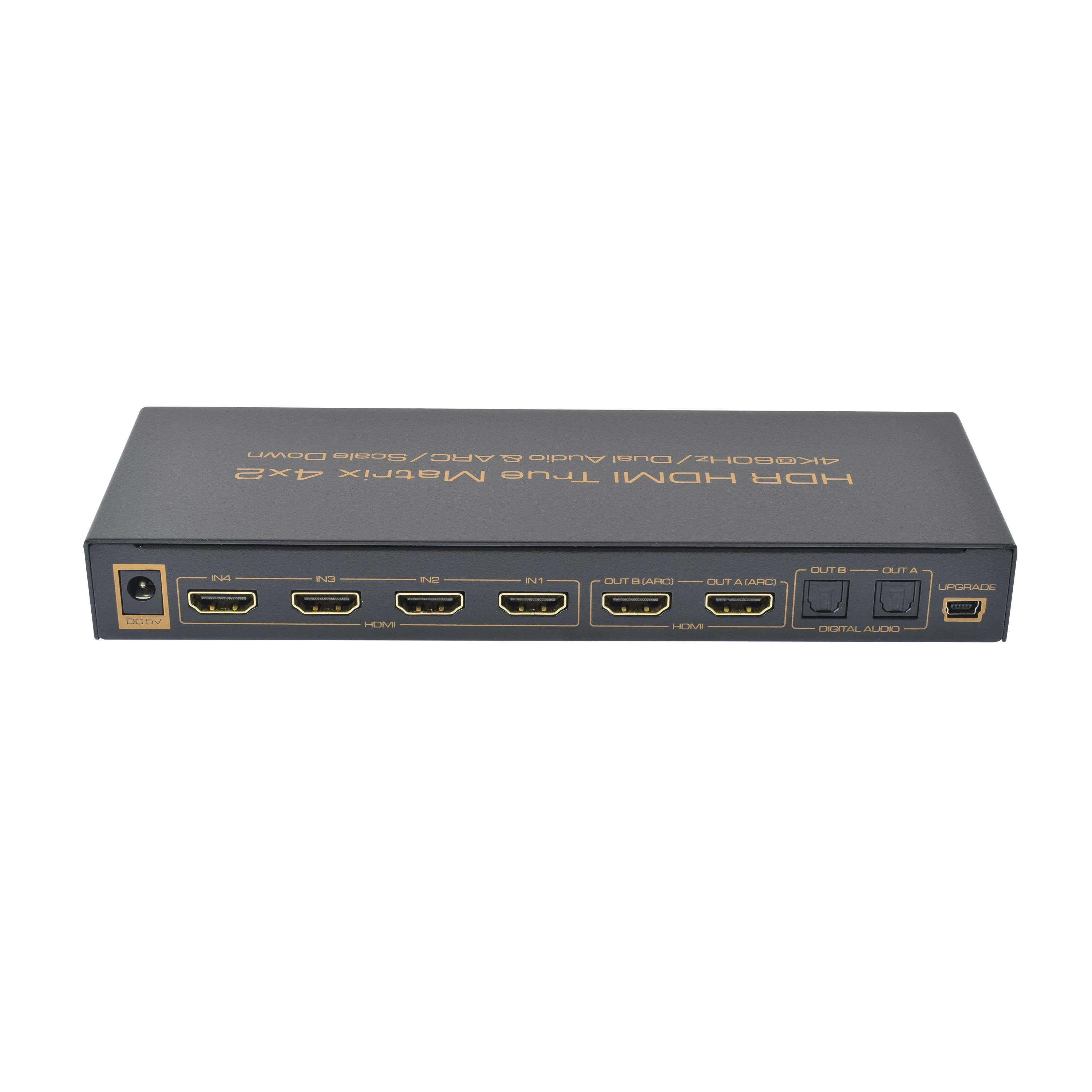 High Quality HDMI 4k Matrix 4 Input 2 Output Hdmi Switch Splitter With SPDIF 4x2 Hdmi Matrix