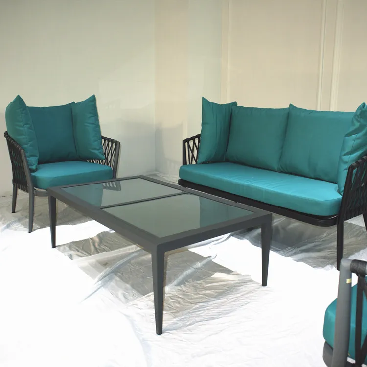 best seller  house furniture plastic wicker sofa set rattan patio living room modern furniture