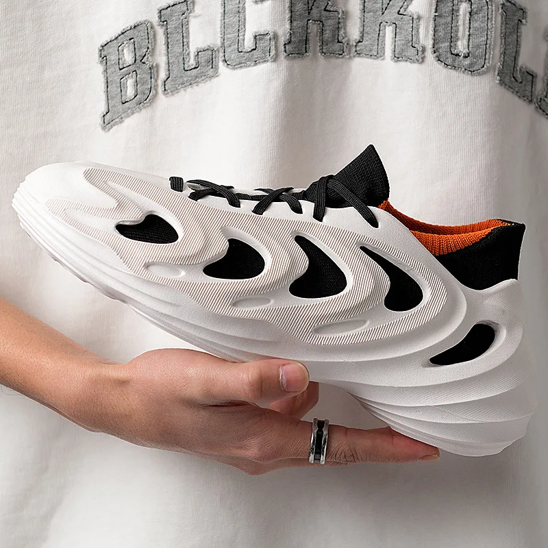 Brand Logo Custom Men Casual Sneakers Plus Big Size  Foam Runner Sandals Sports Running Shoes for Man