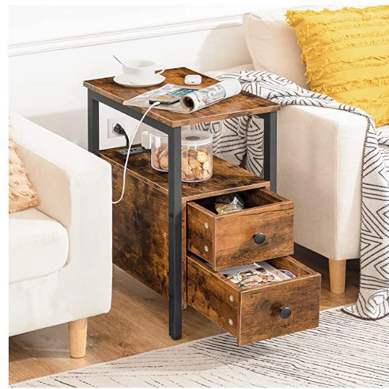 Высококачественный узкий стул, боковой стол, ночная подставка с ящиками