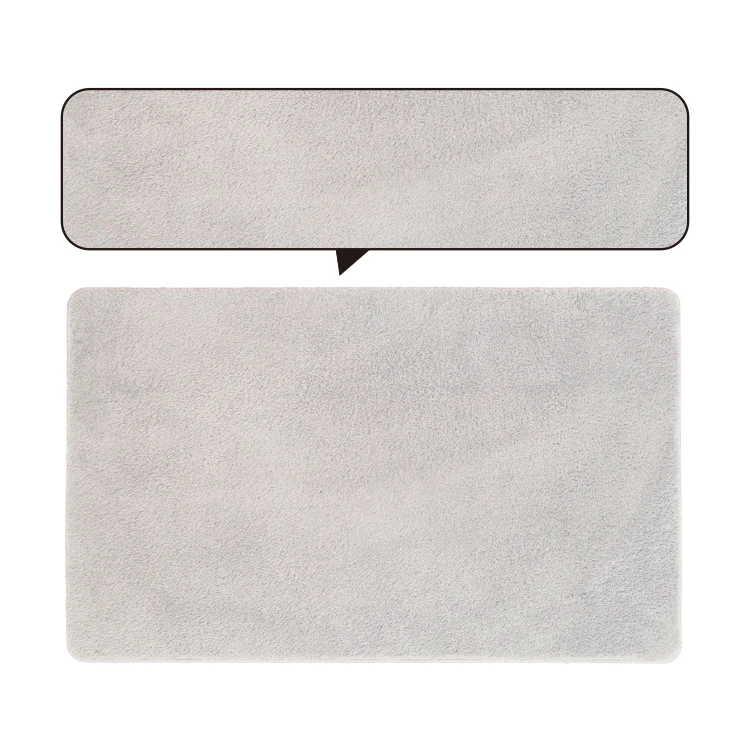 Good Quality Anti slip Texture Scratch resistant Water absorbent micro fiber rubber bath mat