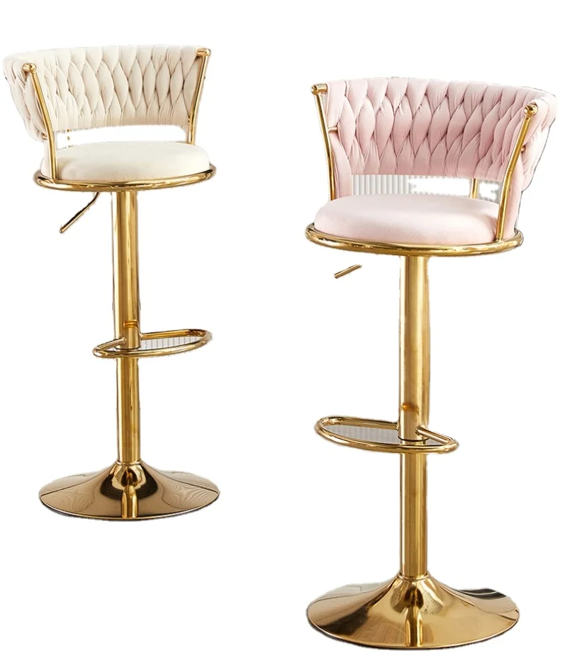 Low Price Adjustable commercial bar stool sillas pu leather high bar chair for coffee shop home kitchen chairs