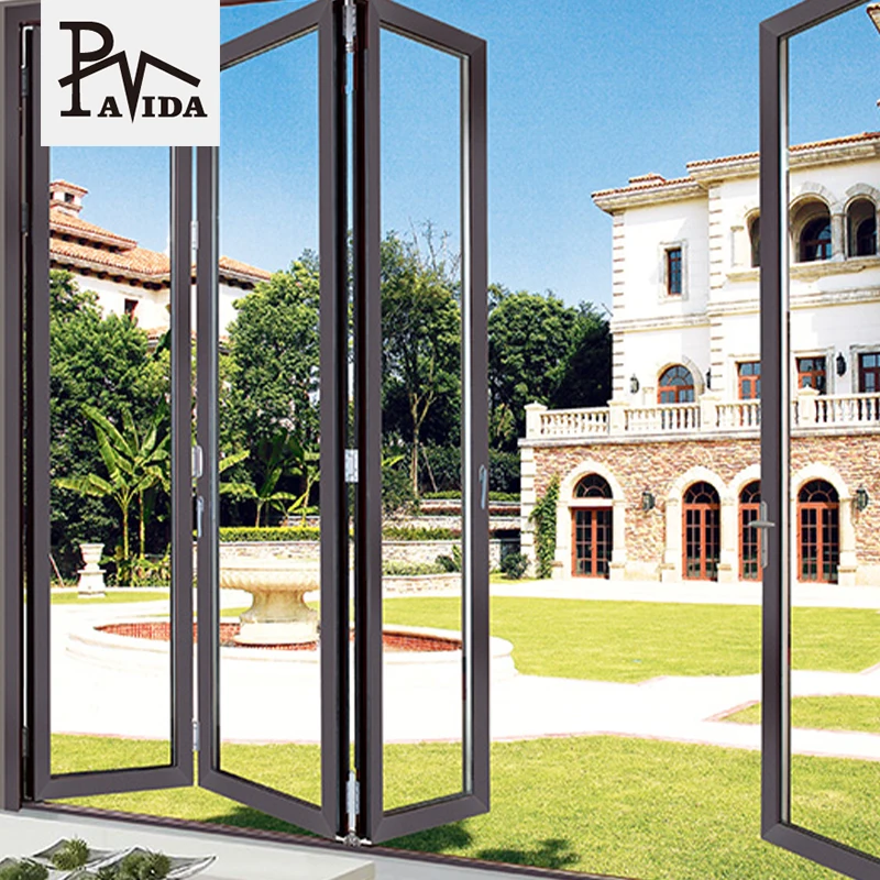 Australia standard bifold doors aluminium folding patio hurricane proof doors