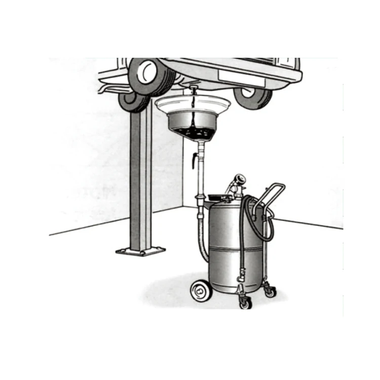 DMECL Multitools Air Operated Waste Oil Drain Drainer Oil Change Extractor