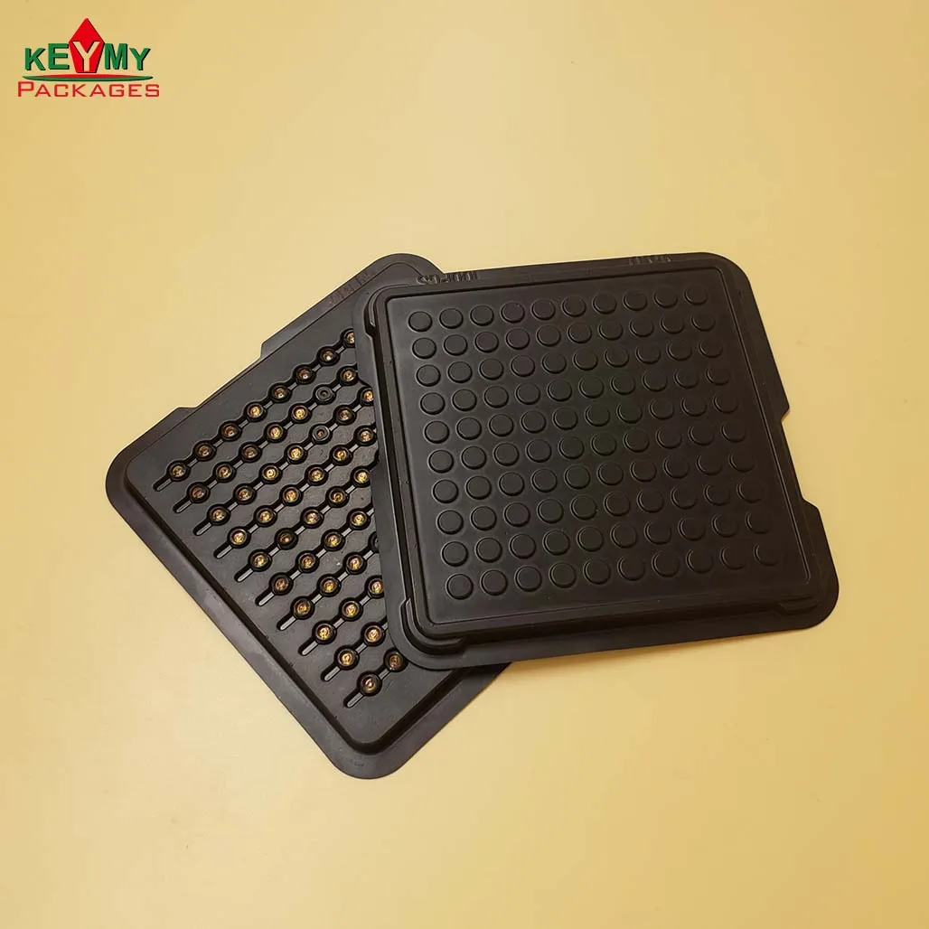 customize black antistatic PS tray for electronic components from Shenzhen ISO auditied factory