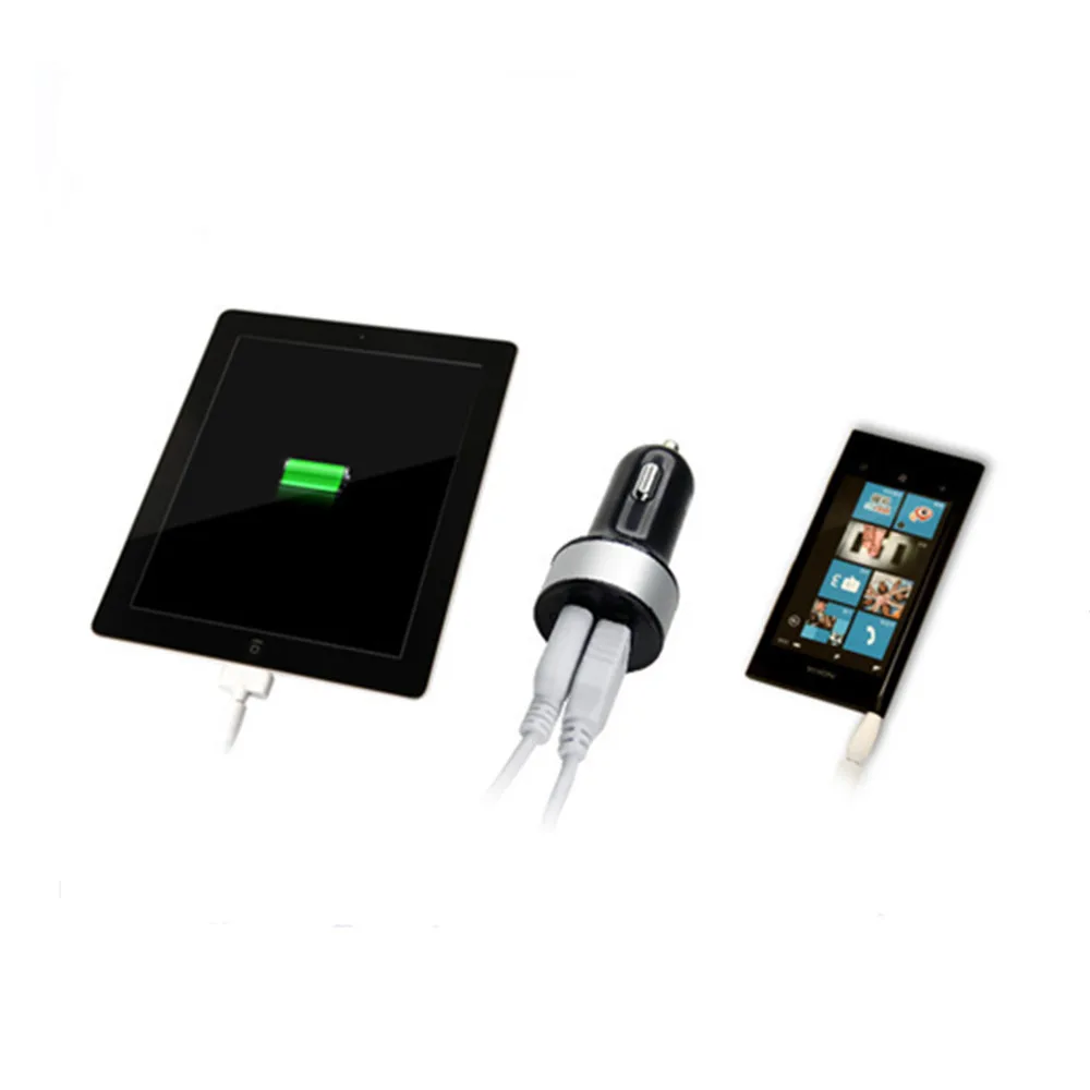 car USB Charger Multi Port 12W Fast USB A Car Charge Car Travel Essentials for Long Trips Kids for Phone