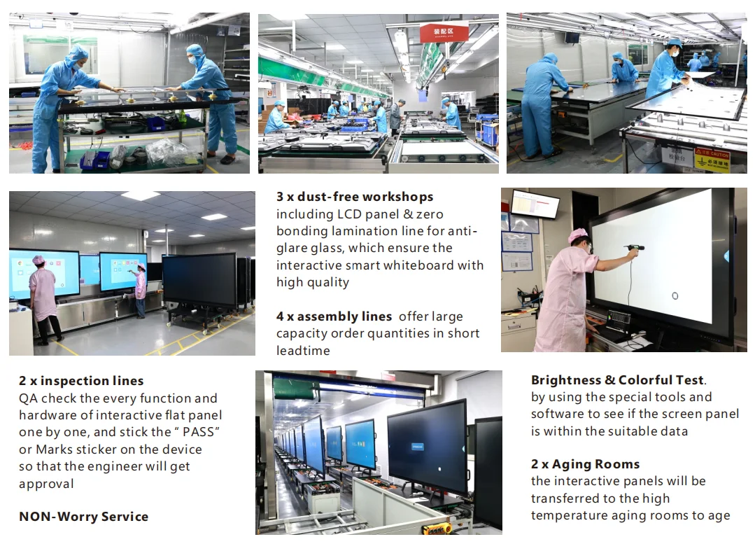 interactive meeting board 75 inch touch screen 65 inches lcd whiteboard