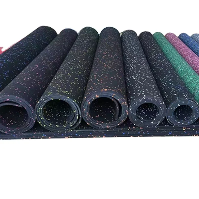 High quality sbr epdm gym mats rubber home gym rubber floor mats roll gym flooring wholesale