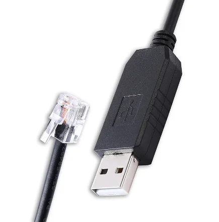 CP2102 USB RS232 Serial to RJ9 4P4C Cable for iOptron Go2Nova Hand Controller to Computer Control and Firmware Upgrade