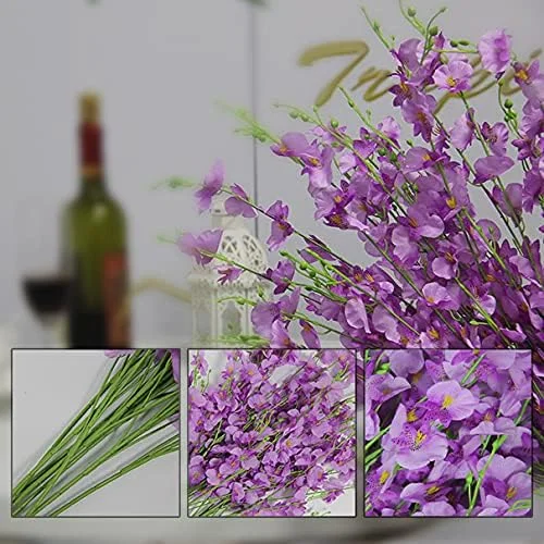 artificial Orchids Silk Flowers  Faux Flowers in Bulk Flowers Artificial orchids for Indoor Outdoor Wedding Home Office Decor