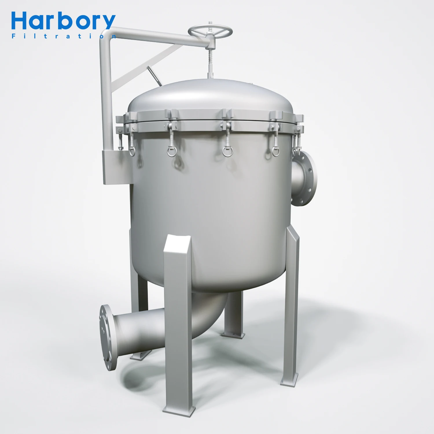 Chemical Ammonia Liquid Filter Housing Stainless Steel 304 Multi Bag Filter Housing
