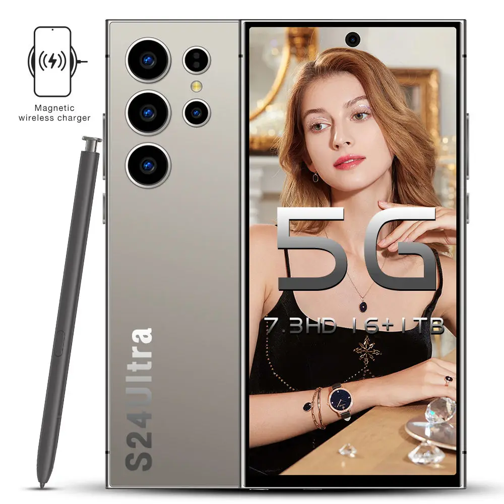 Sumsun Hot Arrival S24 Ultra Unlocked Mobile Phone 7.2 Inch Full Display 12GB+512GB Android 13 Cellphone Unlocked 5g Smartphone