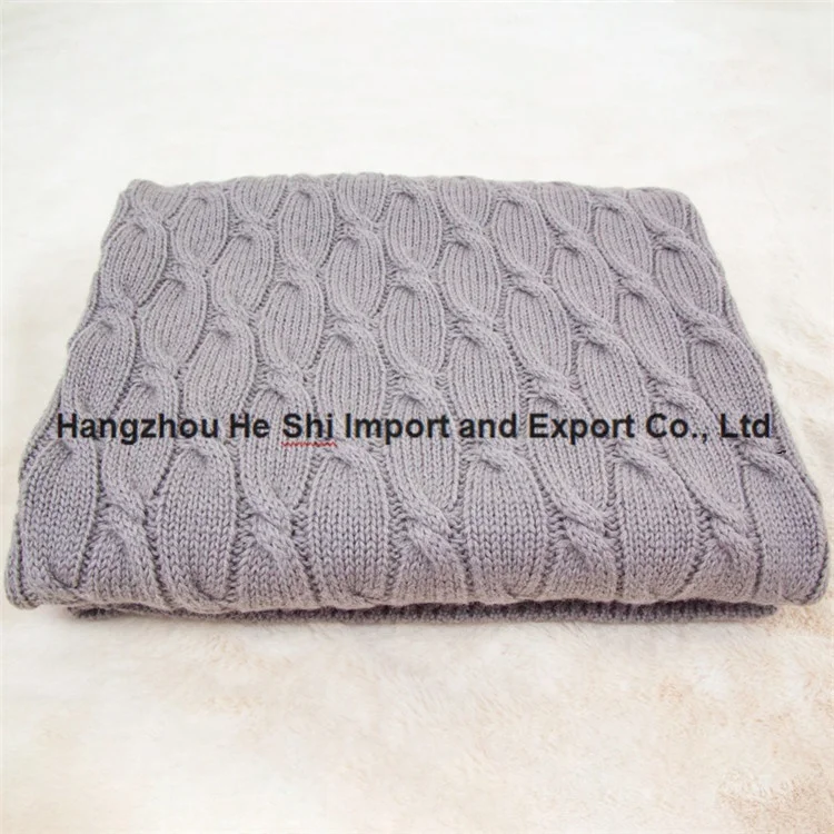 OEM ODM простая Роскошная Вязаная Шерстяная кашемировая вязаная крючком Детская Одеяло для младенцев малышей Зимний сон