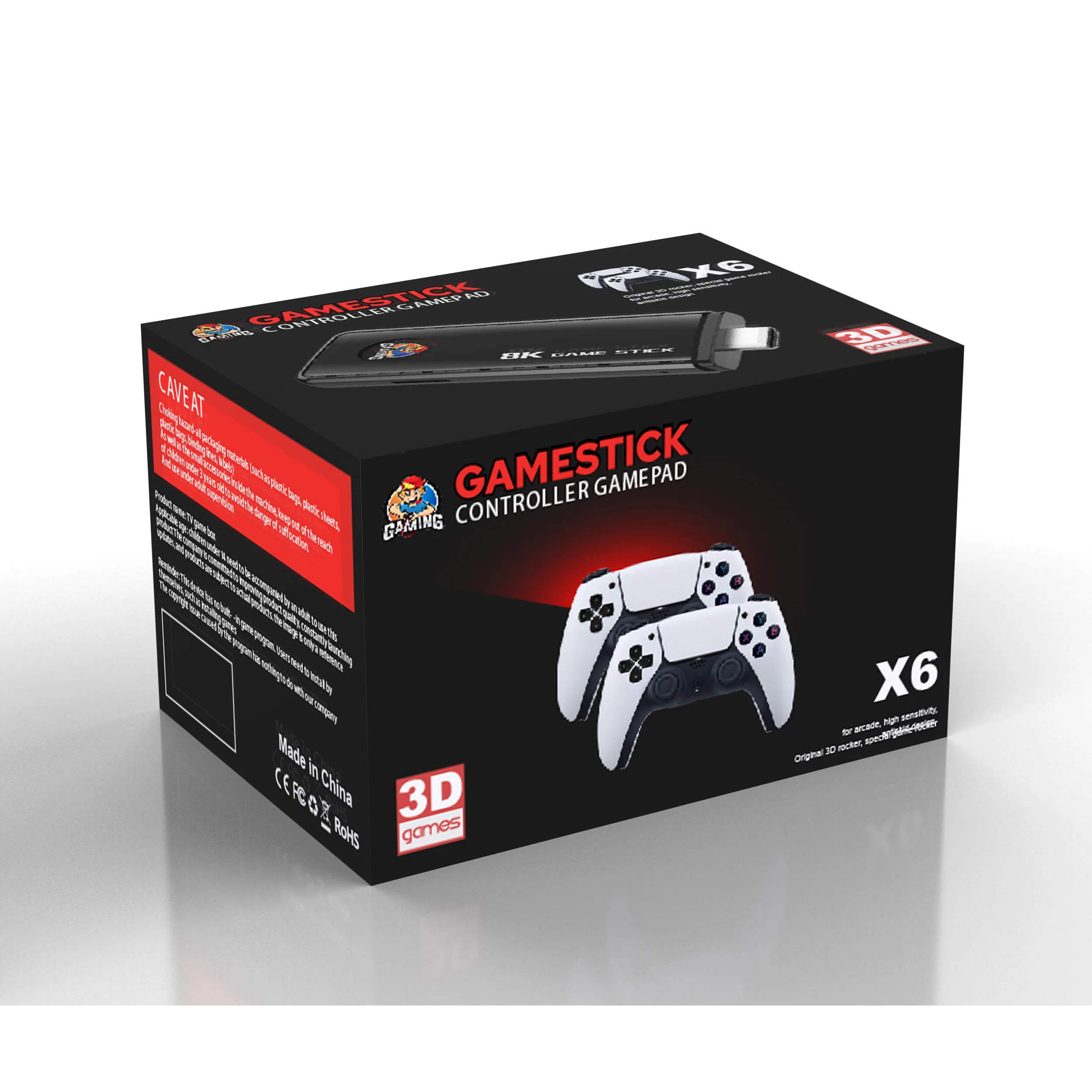 New Retro Android TV Box Wireless Video Game Console 4K HD Game Stick Lite With Wireless Controller