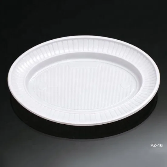 Woman Sandals New Arrivals 2024 Party Supplies 22Cm Oval Plastic Lunch Melamine Plate For Weddings