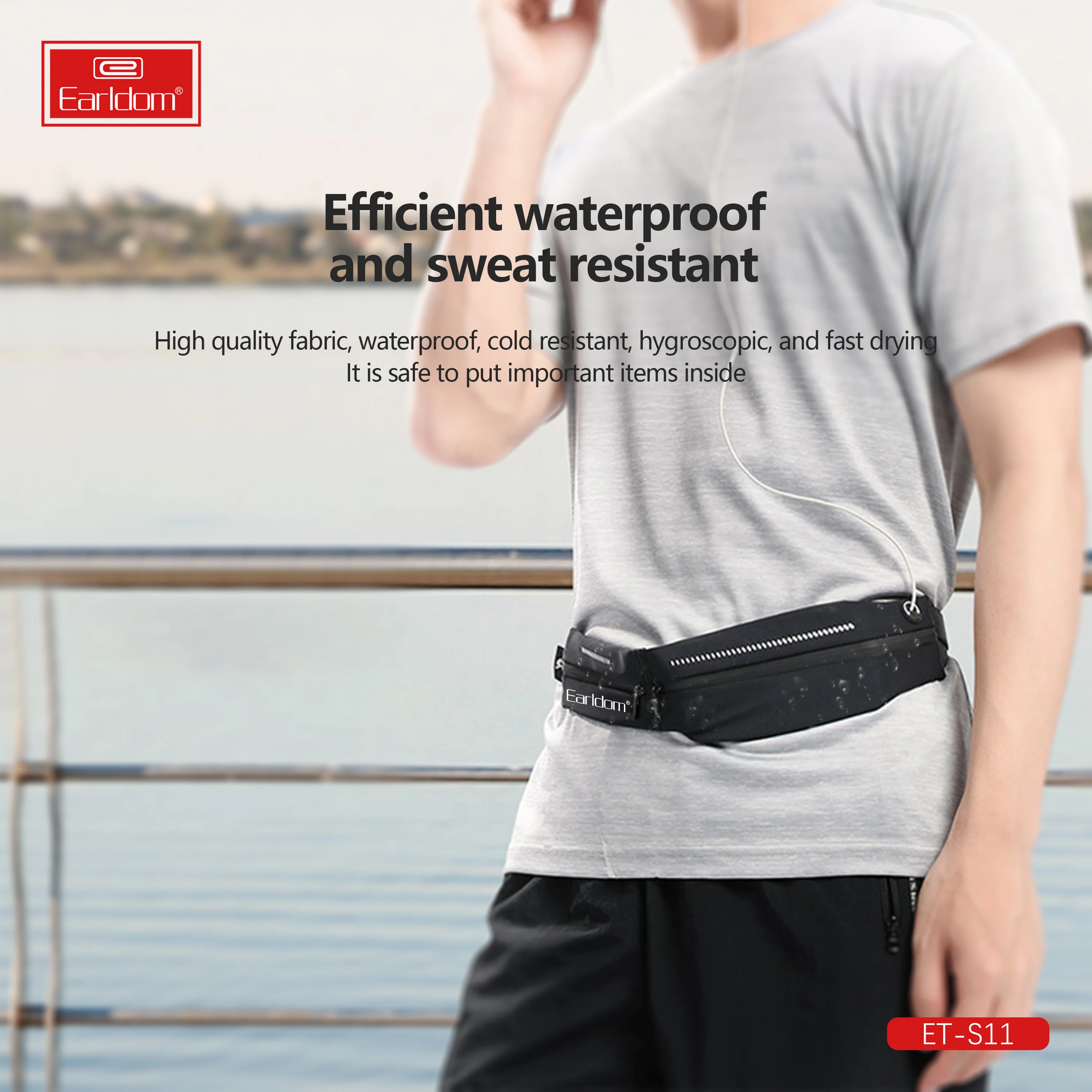 Earldom Waist Bag Pack Outdoor Sports Belt Bag Night Warning Visible Fanny Pack belt bags for women