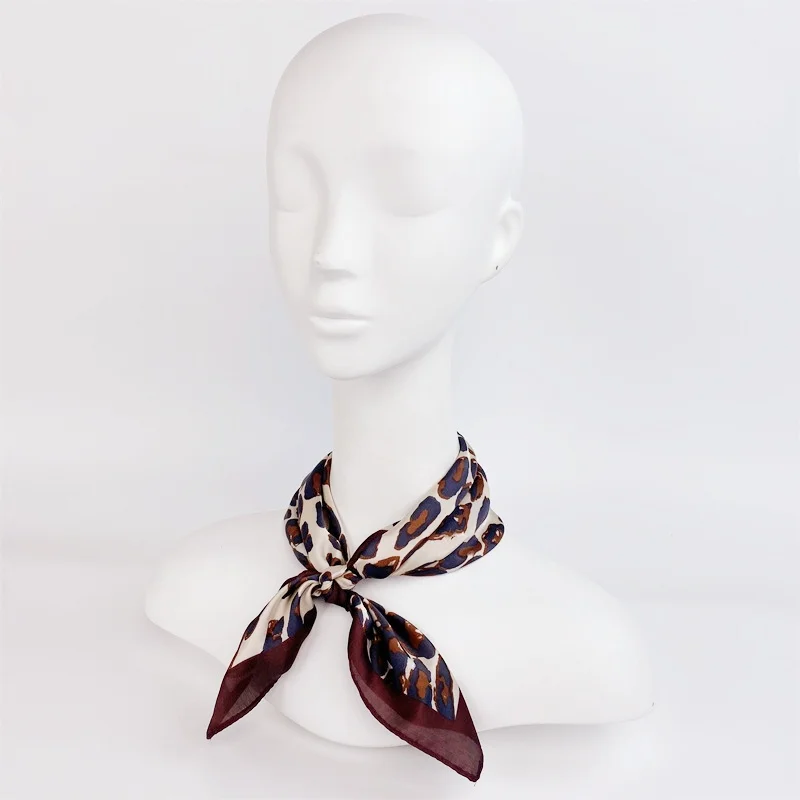 High quality oem women men Bandana Scarf custom printing satin silk polyester square bandana for outside sport