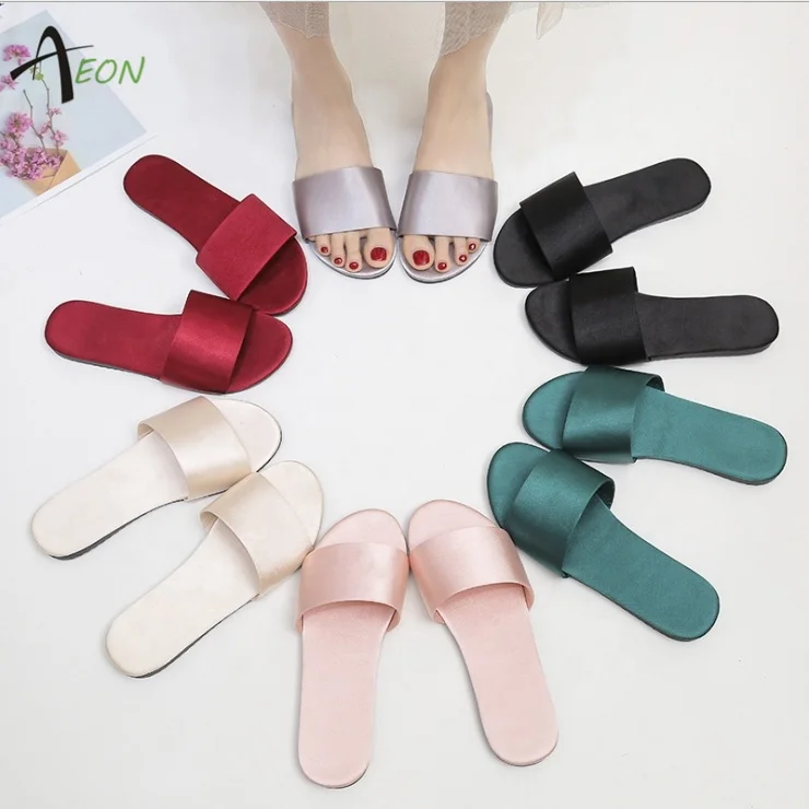 
Red Satin Slippers for Bridesmaid wedding slippers for bride 