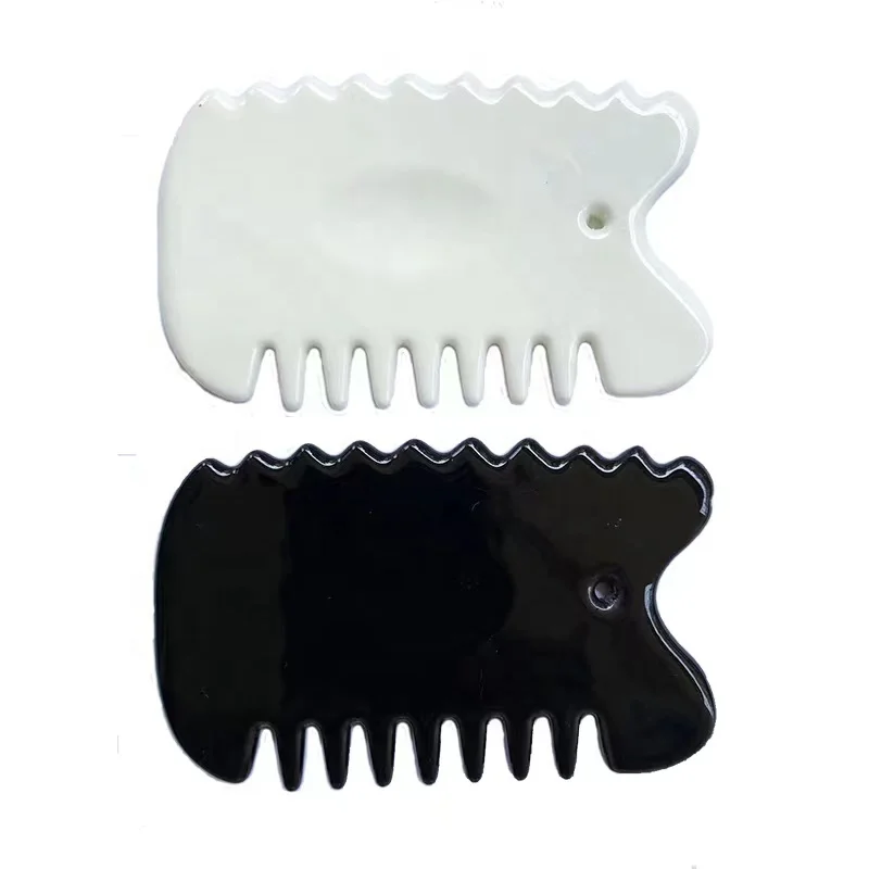 Wholesale Guasha Face Lift Cellulite Reduction Natural Massage Product Ceramic Facial Guasha Tool