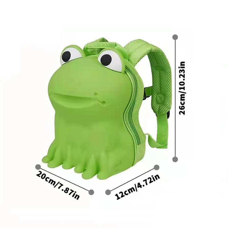 3D Cute Pre Kindergarten Cartoon Animal Children School Bag Kids Baby Small Silicone School Backpack Bag For Toddler