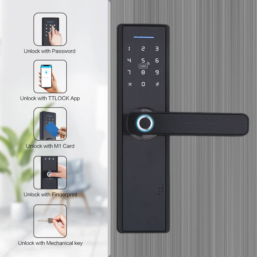 Tediton TTlock app Smart Safe Security APP cerradura inteligente Remote Control Digital Keyless Combination electronic door lock