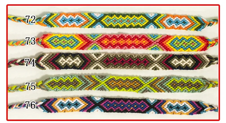 China Wholesale Custom  Woven Thread Friendship Handmade Bracelet