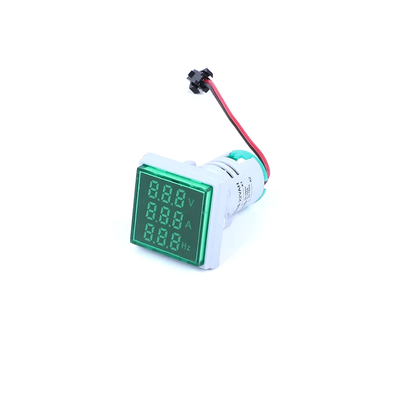 High quality frequency meters 3 in 1 digital meter AD16-22VAH 20-75Hz 0-100A 60-500V digital voltmeter ammeter