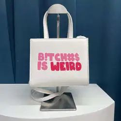 Ins Fashion Purses and Handbags Luxury Women Custom Designer Handbags Famous Brands Bitches Is Weird Purses Women Hand Bags 2023