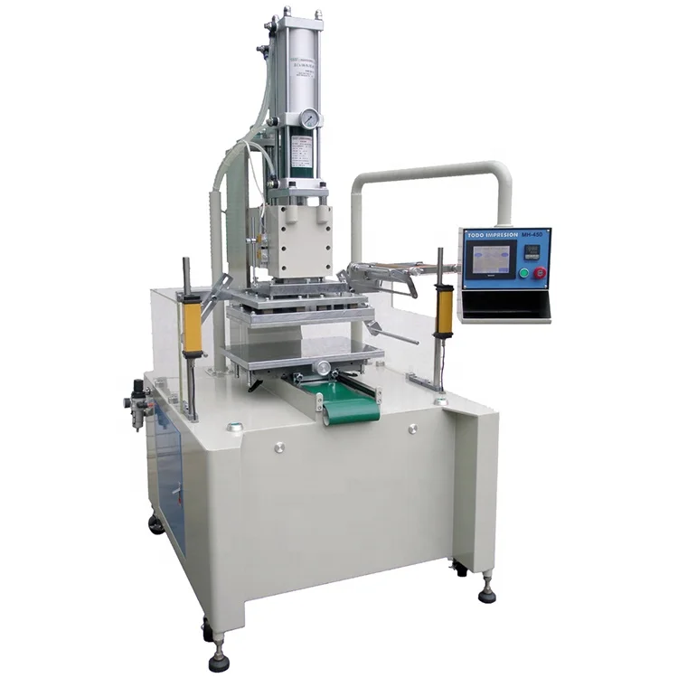 Semi automatic flatbed hot stamping machine for cosmetics